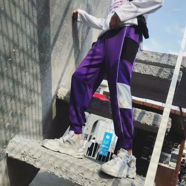 

2020 new pants men loose harem pants male trousers comfortable men chinese style full length1, Black