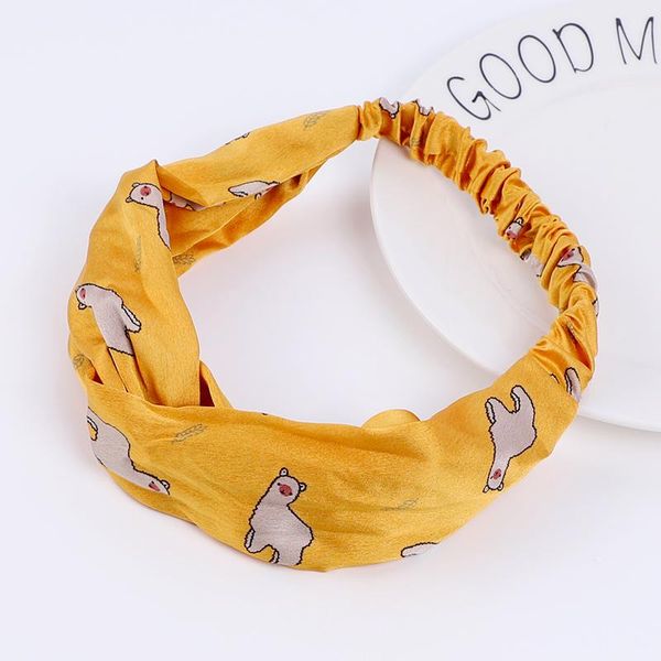 

fashion women girls bohemian print headbands head bands hair vintage cross turban bandage bandanas hairbands hair accessories sqcrer, Slivery;white