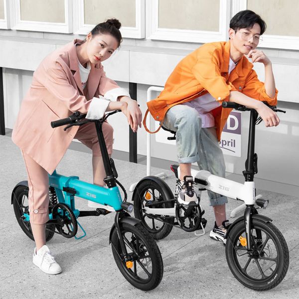 

[eu staock] himo folding electric moped bike z20 c30r c30s z16 ebike 250w motor grey white electric-bicyclee inclusive vat, Silver;blue