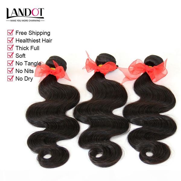 

3pcs lot 8-30 inch brazilian virgin hair body wave grade 7a unprocessed brazillian human hair weave bundles natural black extensions can dye