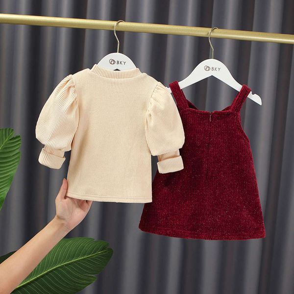 

plush korean 2020 drs winter big girls' bow princs vt skirt e20498 kc9fpj6i, Red;yellow