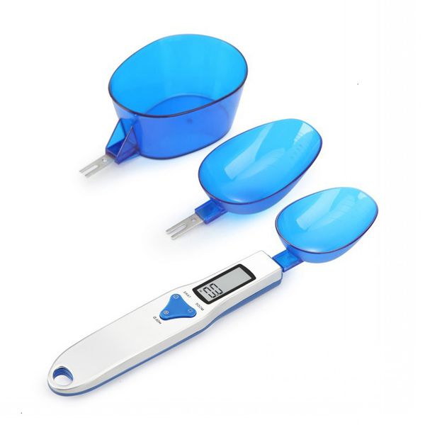 

500g/0.1g portable led electronic scales spoon food diet postal blue kitchen digital scale measuring tool creative gifts