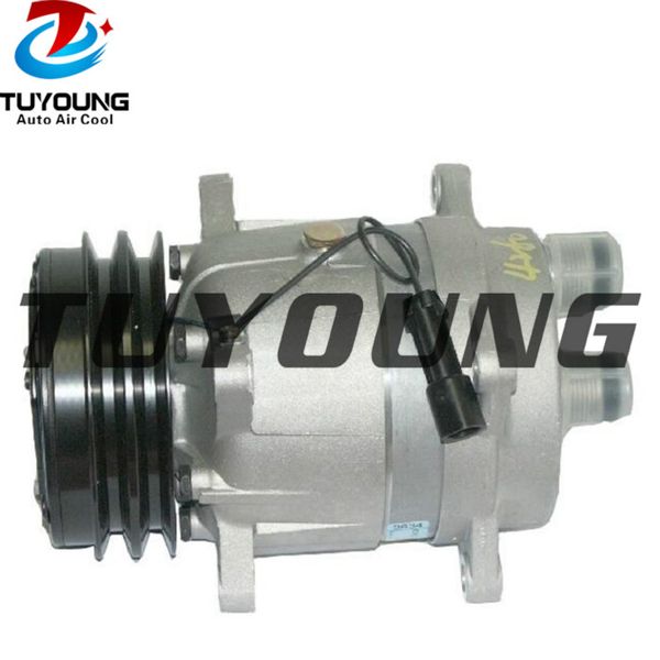 

v5 auto ac compressor fit komatsu landini soilmec 6553634 3557862m91 3552611m91 2pk 132mm 12v