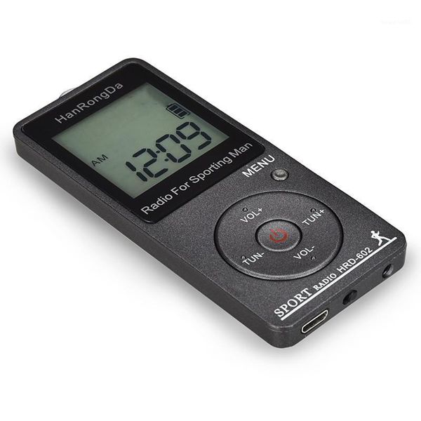 

outdoor portable radio receiver fm / am radio world frequency band, with lcd display lock button pocket radio, with earphones1