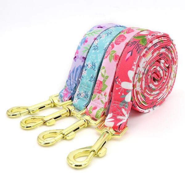 

nylon printed dog leash pet puppy cat leash walking training leashes lead for small medium dogs cats leashes strap b sqctte