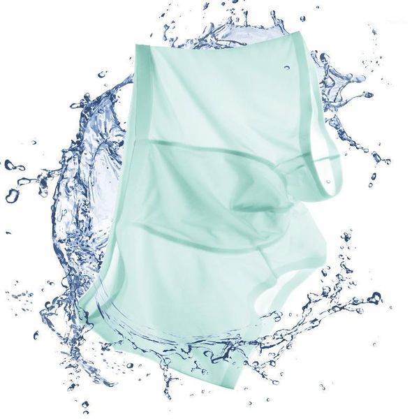 

men's seamless ultra thin traceless underwear ice silk boxer shorts mens underwear calsoncillos hombre1, Black;white