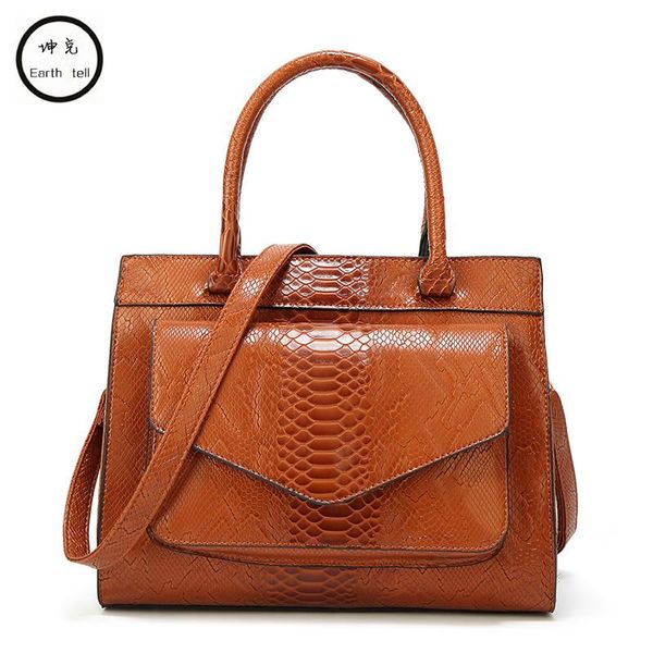 

vintage women shoulder bags pu leather designer famous shoulder bag fashion serpentine casual handbag
