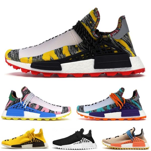 

2019 human race running shoes pharrell williams hu trail oreo nobel ink black nerd designer sneakers men women sport shoes eur 36-47