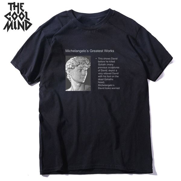 

sport coolmind 100% cotton short sleeve cool david print men t shirt loose summer men tshirt cool o-neck streetwear men tee shirt