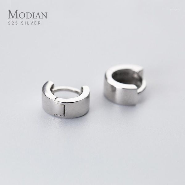 

hoop & huggie modian ear hoops 925 sterling silver luxury black mature earrings for women wedding engagement jewelry gifts accessories1, Golden;silver