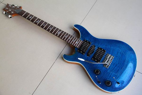 

wholesale guitars,left handed guitar prsmodel electric guitar in blue burst 120105