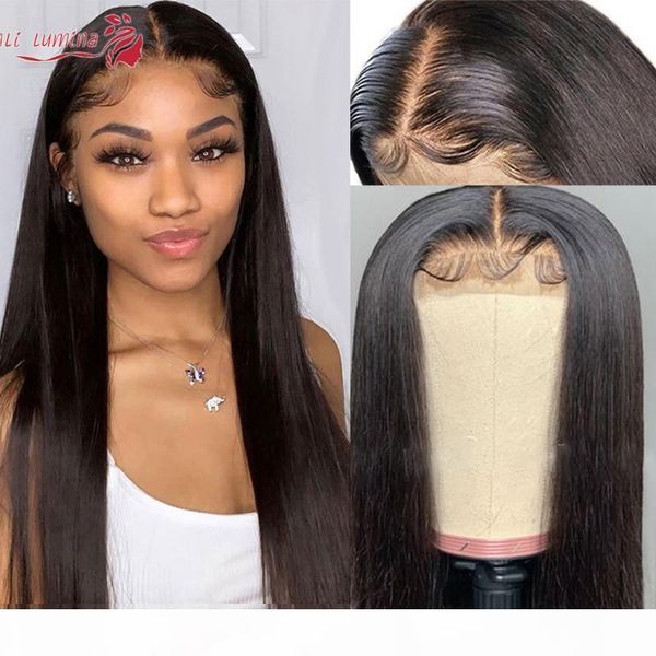

brazilian straight lace closure wigs pre plucked hairline with baby hair 10-30inch wig 100% remy human hair 4x4 6x6 closure wigs, Black;brown