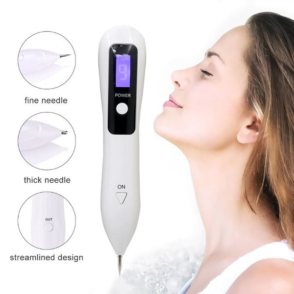 

9 level lcd laser plasma pen wart mole removal dark spot skin tag remover machine nevus sweep tattoo removal tool beauty care