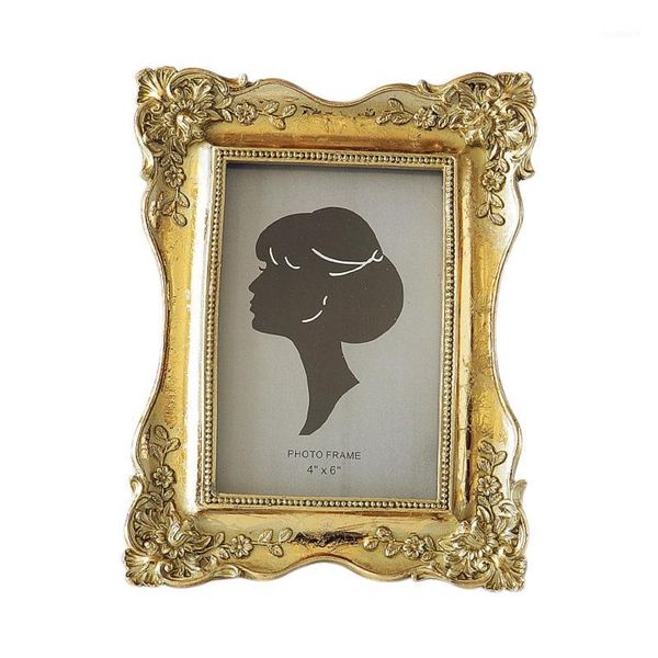 

gold carved resin p frame home decoration 6 inch p frame1