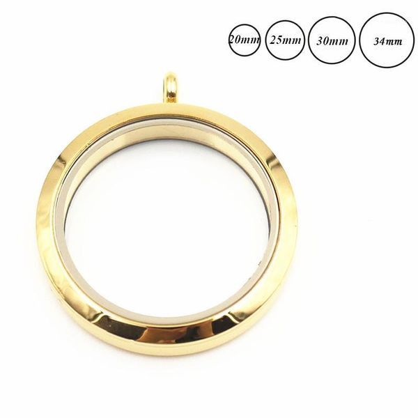 

gold color plain twist screw floating locket 316l stainless steel floating memory glass locket pendant dropshipping1, Black