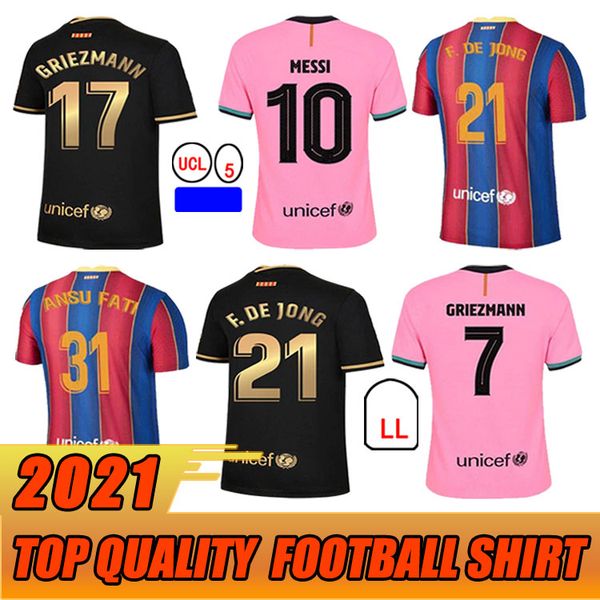 

2021 soccer jersey 7 griezmann fati martens semedo piqué busquets men+kids kit camiseta de fútbol umtiti firpo dembélé, Black;yellow