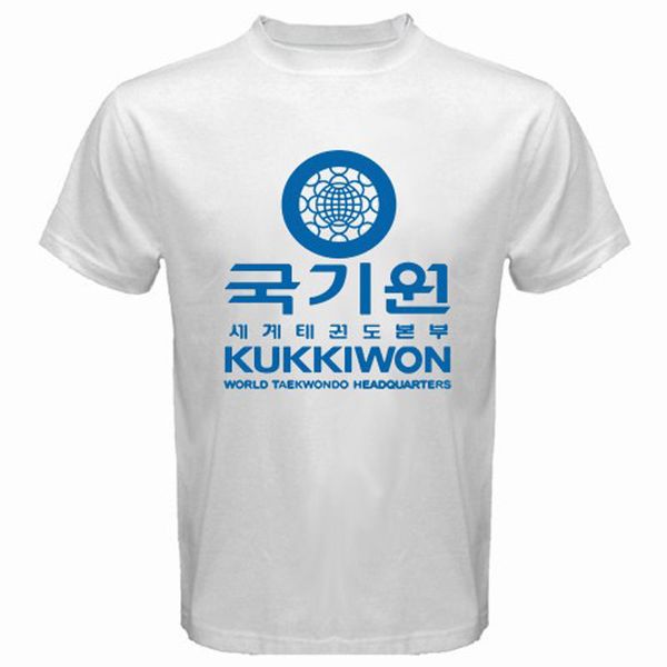 

kukkiwon taekwondo headquarters korea martial art men's white t shirt size s 3xl short sleeve t shirts man sport hooded sweatshirt hood