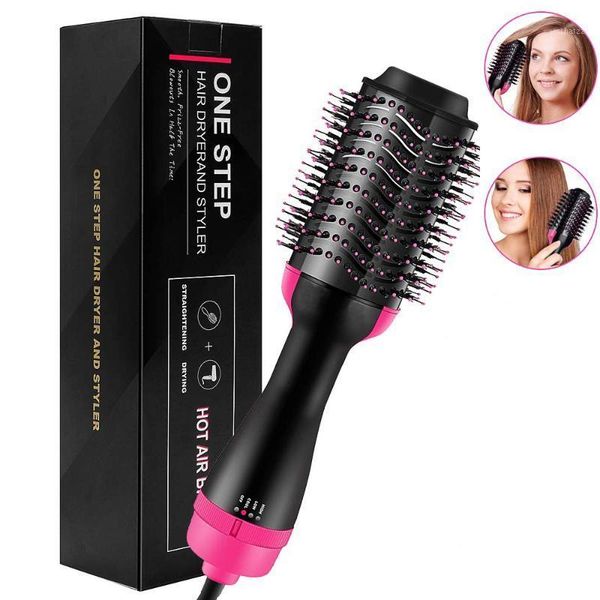 

one step hair dryer and volumizer 1000w rotating air brush professional blow dryer comb brush electric ion blow1