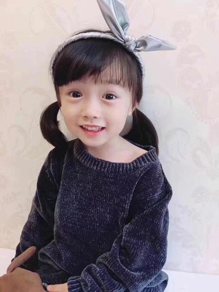 

pullover fashion girls knit autumn winter kids children solid sweater, Blue