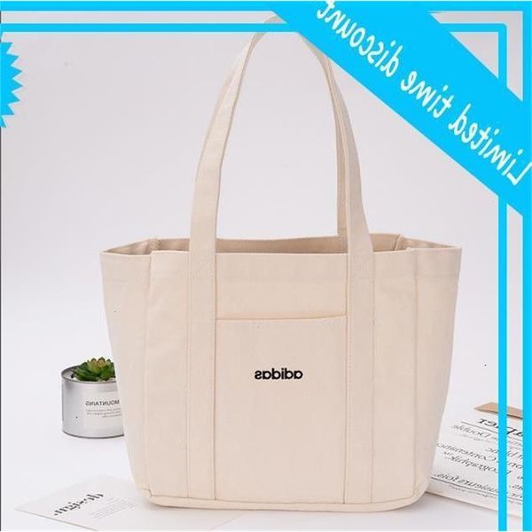 

2020 new eco canvas dead white handbags cups reusable cats herbal spices high capacity shopping bag