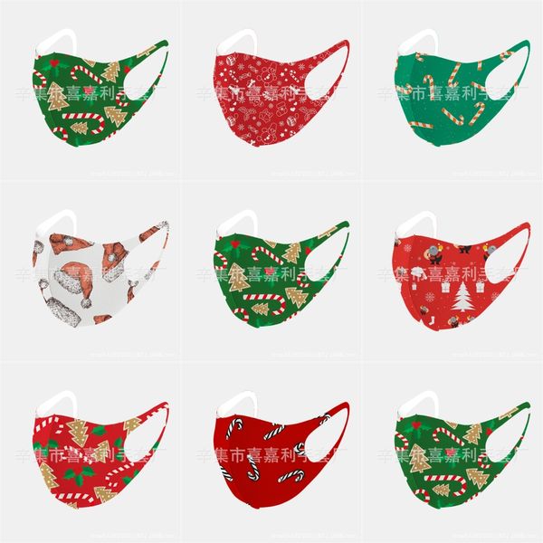 

stock sequins par designer face christmas masks black blingbling pm2.5 dustproof mouth er washable reusble cotton protective face christm#15