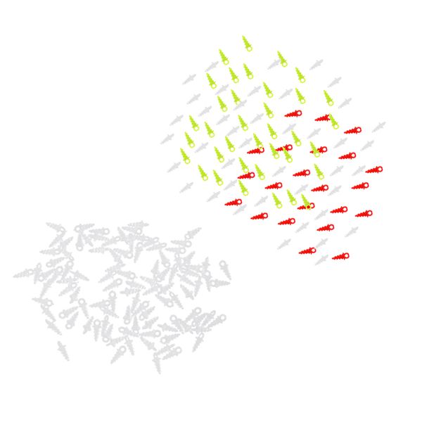 

200pcs pop up bait / screws carp fishing chod rigs hook connection