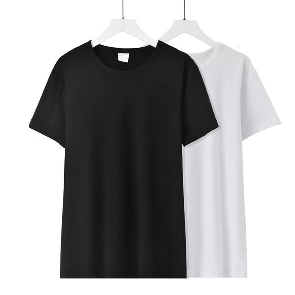 

summer white short sleeve men's black o-neck simple new male tee 2021 spring fashion casual men t-shirts, White;black