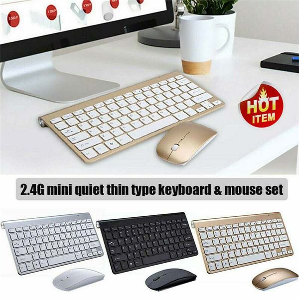 

keyboard mouse combos ultra thin 2.4g mini wireless keyboard&mouse set waterproof multimedia combo for notebo lappc computer