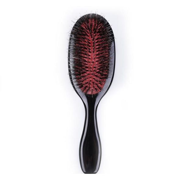 

professional anti-static boar bristle hair comb salon hairdressing hair brush combs hair styling tools professional ant sqcikq, Silver