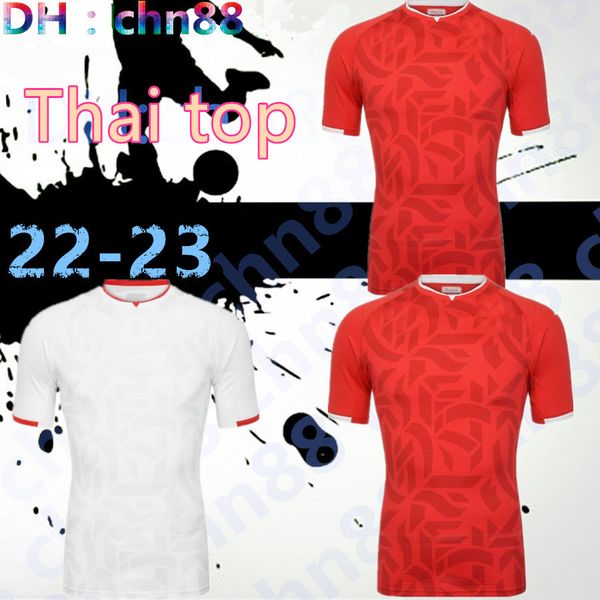 

2021 2022 tunisia maillot de foot 21 22 home red soccer jerseys #7 msakni #10 khazri shirt away white khalifa sassi maaloul tunisia football, Black;yellow