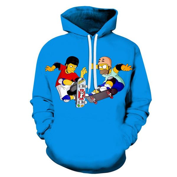 

simpson new men 2020 sweatshirts fashion women hoodies 6xl streetwear quality 3d jacket novelty pullover printed casual hooded rldxd, Black
