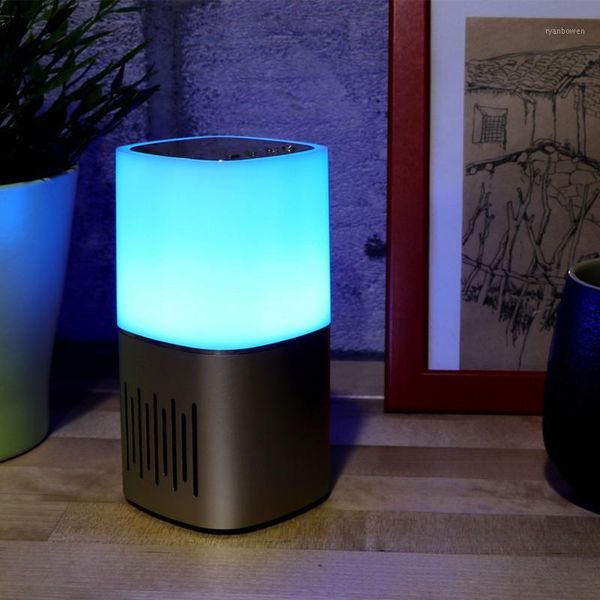 

convenient night light bluetooth speaker touch control dimmable bedside lamp fm radio1