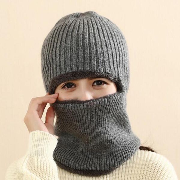 

outdoor winter cycling skiing windproof warm thicken mask hat