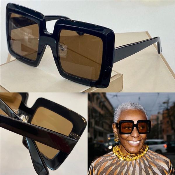 

new fashion popular sunglasses classic square frame simple and elegant style 0532 protective glasses, White;black
