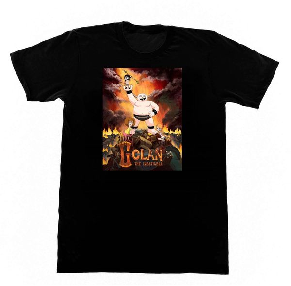 

golan the insatiable tv horror cartoon goth pentagram satan summer short sleeves fashion sport sweatshirt hoodie t shirt