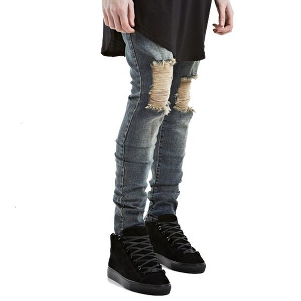 

oem high class ripped dropshipping men super skinny jeans