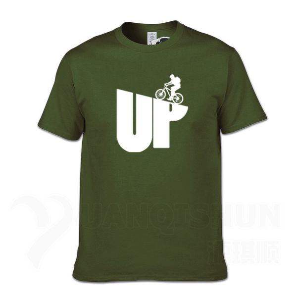 

sport fashion design mountain biking up t shirt rider cycle mtb biker men 16 colors o-neck tees funny men's fitness t-shirt streetwear