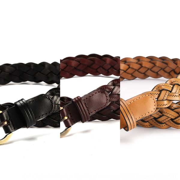 

gxbzs женской моды тканая сломанная коровьи 3-слойные конфеты тонких из конфет пояса смешанной партии женщин корейского кожаного ремня 1axbm, Black;brown