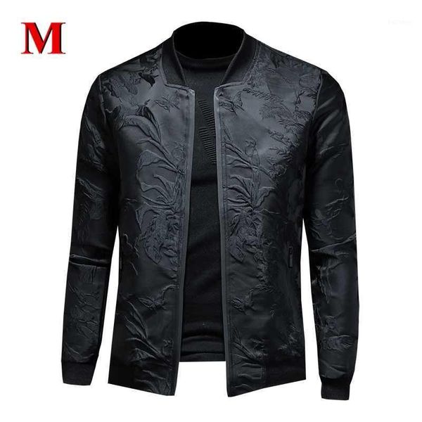 

menne 2020 new men jacket embroidery jacket men zipper coat1, Black;brown
