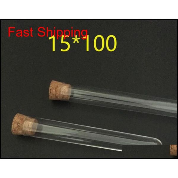 

plastic test tube with cork ser 4-inch 15x100mm 11ml clear ,food grade cork approved , pack 100 , all size availab qylznm bdenet