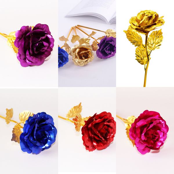 

plated wedding decoration golden dipped artificial foil gold rose flower 5 n80ne