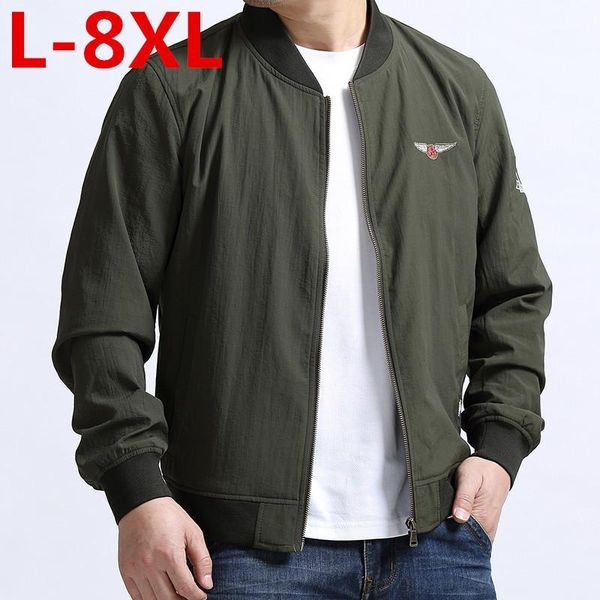 

2020 new plus size 8xl 7xl 6xl spring jacket trench coat men waterproof autumn thin slim casual men jackets fashion, Black;brown
