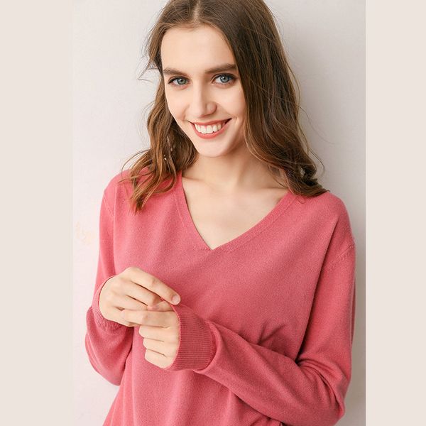 

2021 new low collar with neckline in female eight-color shirt fall and winter fine comfortable conventional pullover sleeve zzr5, White;black