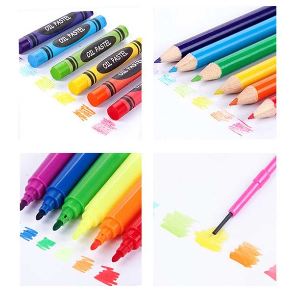 

150pcs arts colored pencil artist kit set painting crayon marker pen brush drawing tools set kindergarten supplies for gift