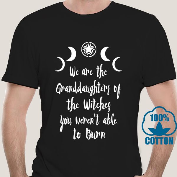 

0127a black grunge moon we are the granddaughters of the witches women gothic witchcraft summer graphic tees sport sweatshirt hoodie t shirt