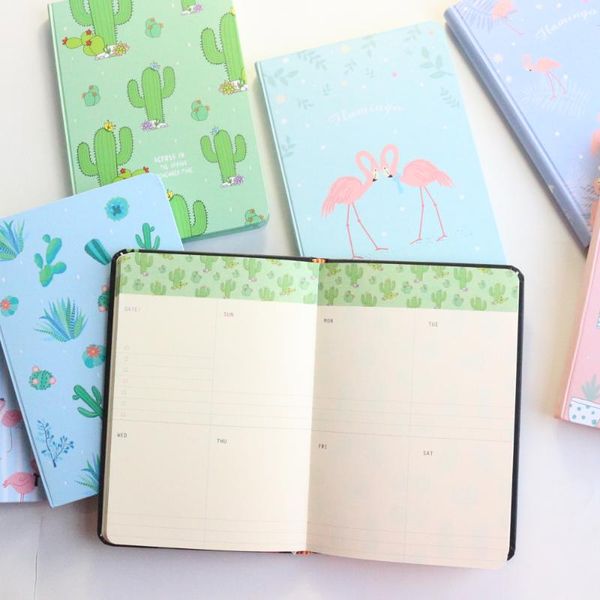 

notepads domikee cute cartoon colored school hardcover diary notebooks stationery,candy student weekly planner agenda organizer,a6, Purple;pink