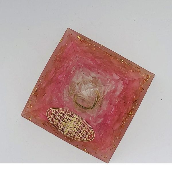 

halo energy converter 5-6cm orgonite pyramid, symbolizing love brings good luck resin decoration craf qylhai, Black