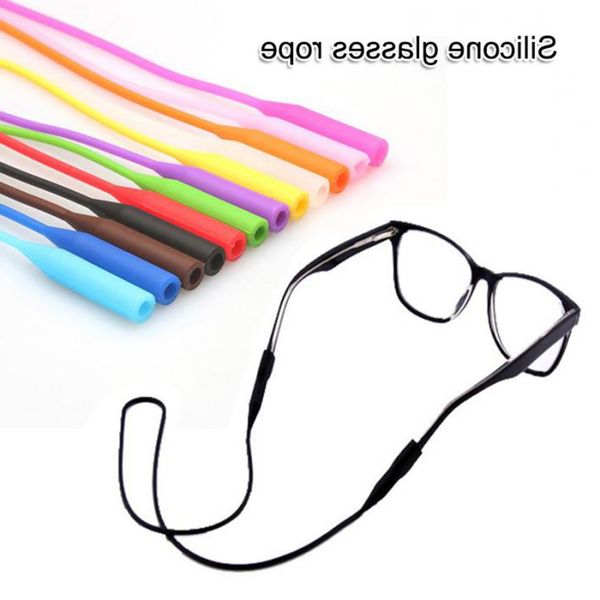 

elastic silicone sunglasses candy eyeglasses straps color chain sports anti-slip string glasses ropes band cord holder