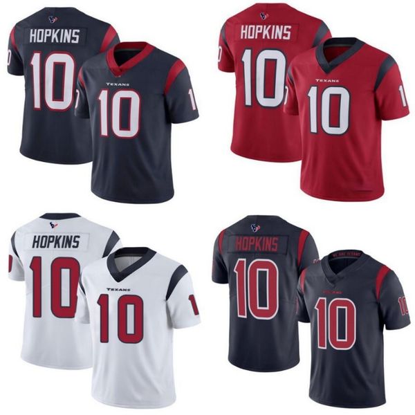 

houston texans men #10 deandre hopkins women youth nfl limited rush season jersey, Black;red
