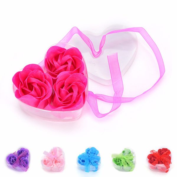 

wholesale price party favor heart shaped artificial rose soap flower romantic souvenirs valentines day gift wedding favor party gift decor